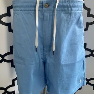 Polo elastic waist shorts